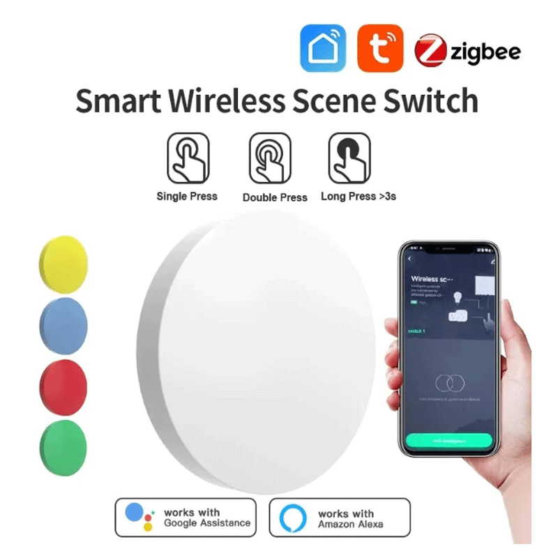 Smart Home Assistant - Interruptor de Escena Inalámbrico Inteligente Tuya