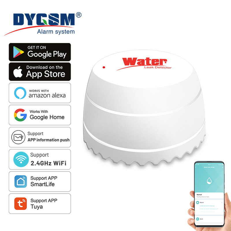 Wifi Water Leak Detector - Tuya-Detector de fugas de agua WiFi,