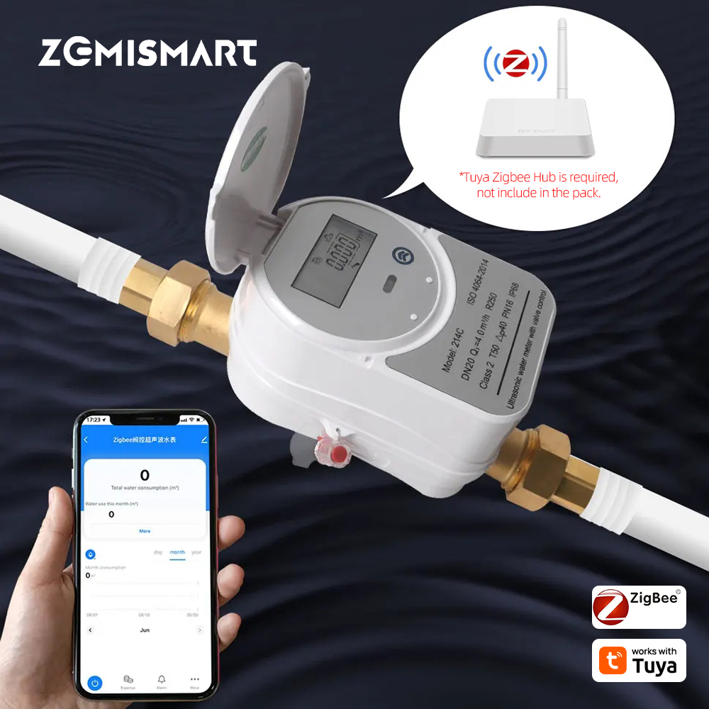 Smart Home Assistant - Válvula Inteligente Zigbee Zemismart para Medir
