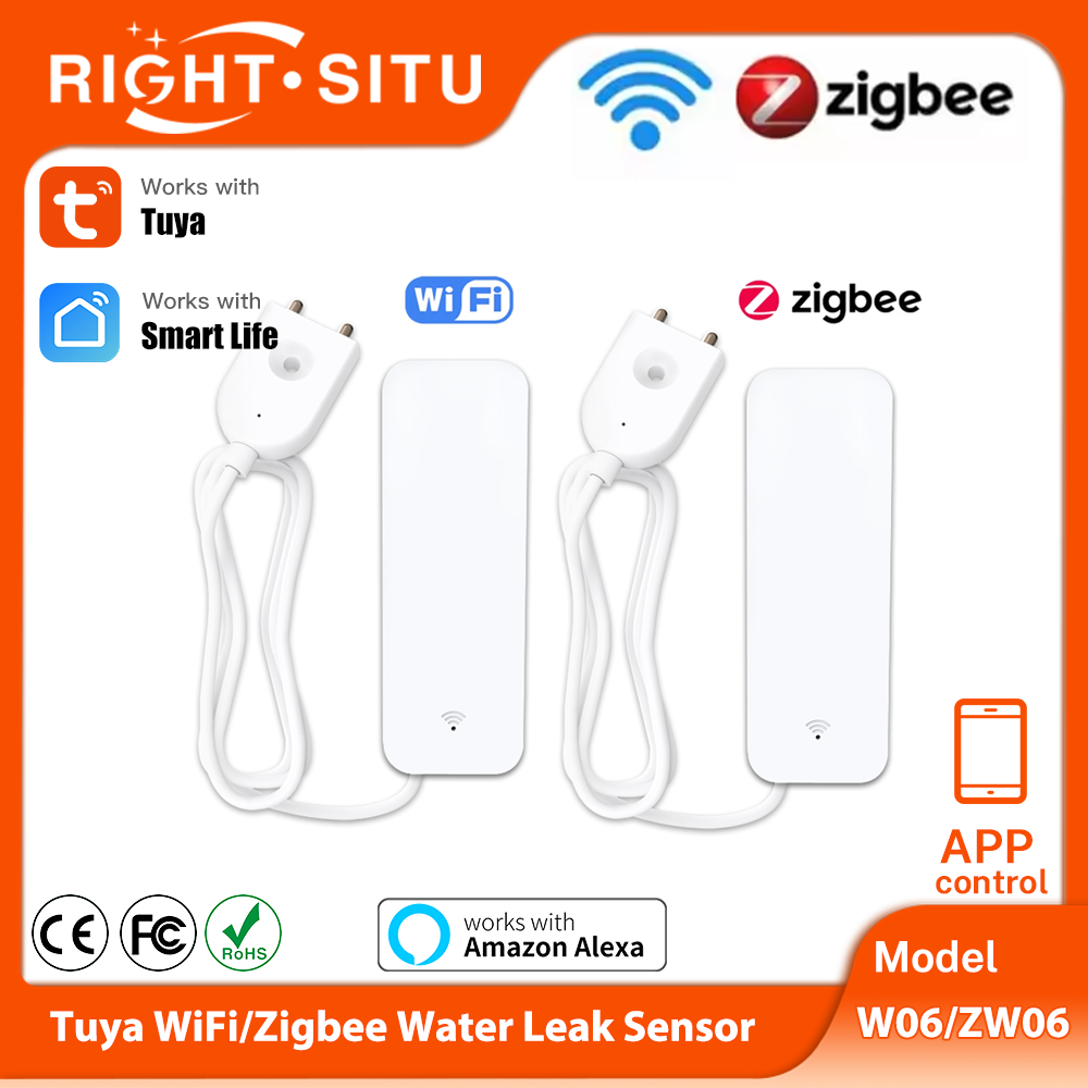 Wifi Water Leak Detector - Tuya WiFi Zigbee Sensor de agua