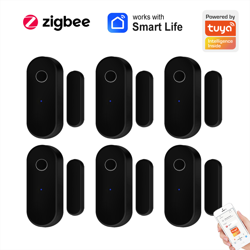 Smart Home Security System - Tuya-Sensor de puerta inteligente Zigbee, Detector