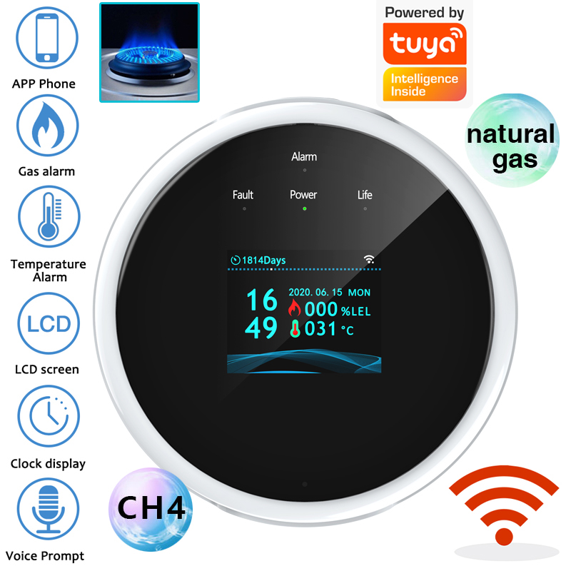 Smart Home Security System - Sensor de alarma de gas WiFi