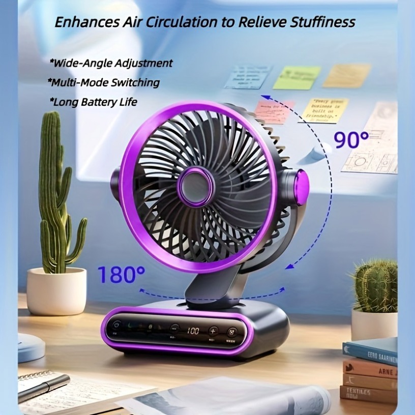 Smart Home Ventilation - Ventilador de Circulación Inteligente para Escritorio,