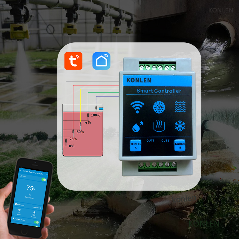 KONLEN Tuya Sensor de nivel de - Wifi Water Leak Detector reseña y precio