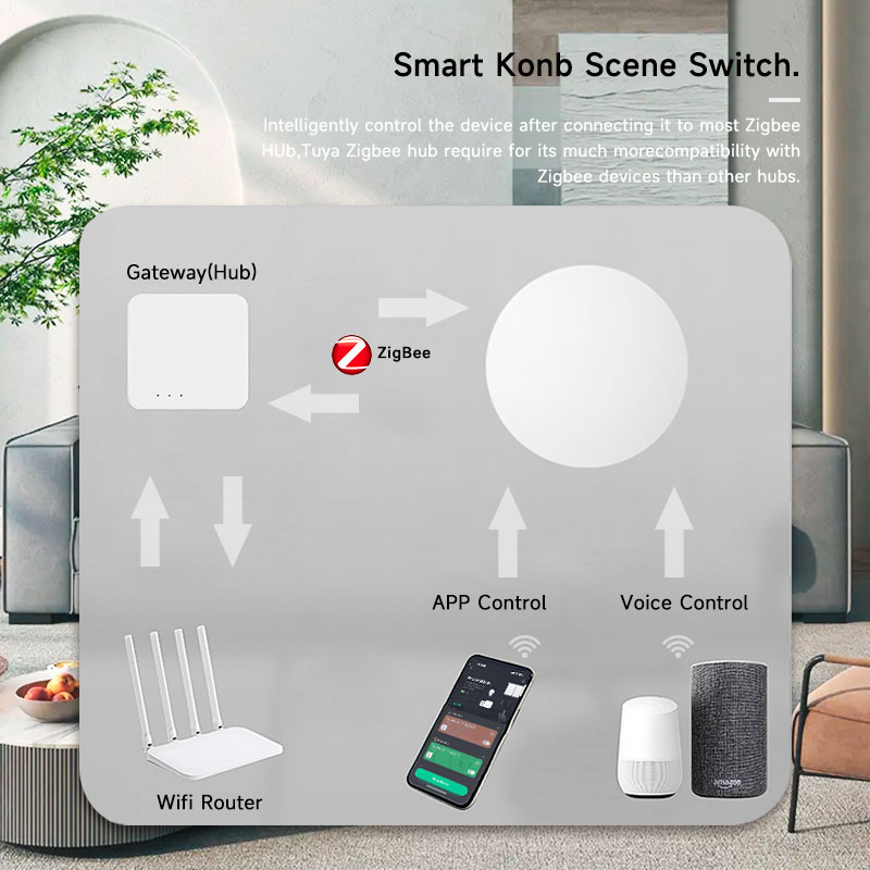 Interruptor de Escena Inalámbr - Smart Home Assistant reseña y precio