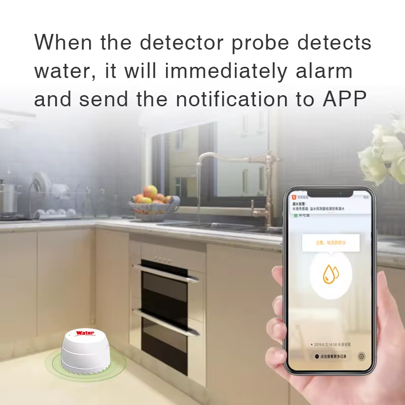 Tuya-Detector de fugas de agua - Wifi Water Leak Detector reseña y precio