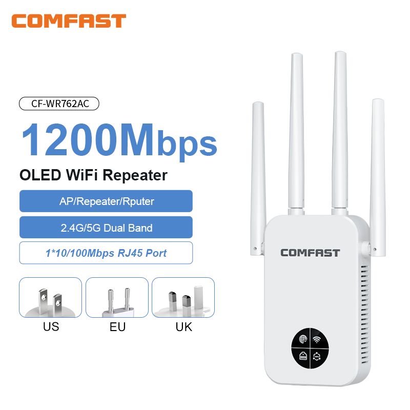 Repetidor Wifi COMFAST de 1200 - Smart Home X10 reseña y precio