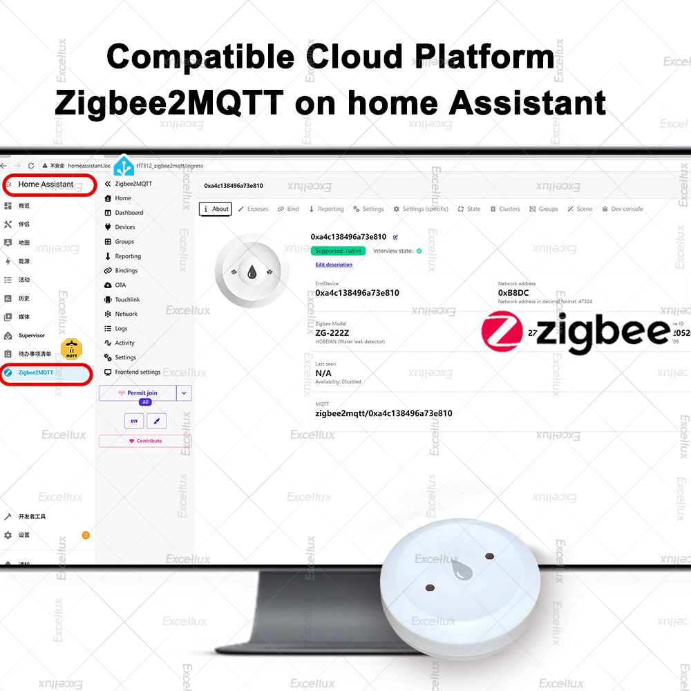 Zigbee-Detector de agua, Senso - Smart Home News reseña y precio