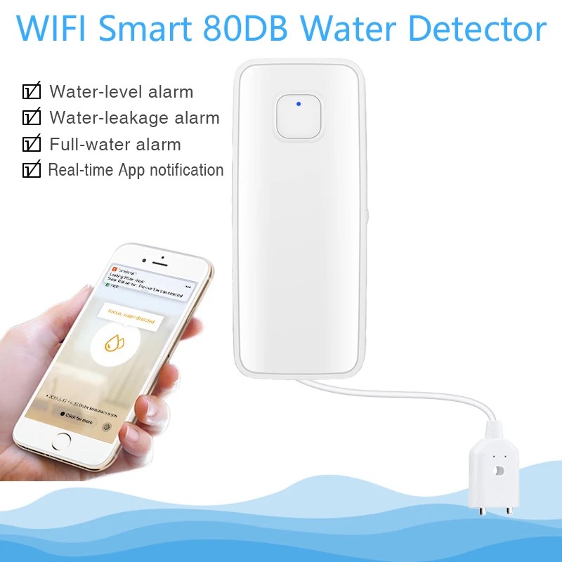 Sensor inteligente de fugas de - Wifi Water Leak Detector reseña y precio
