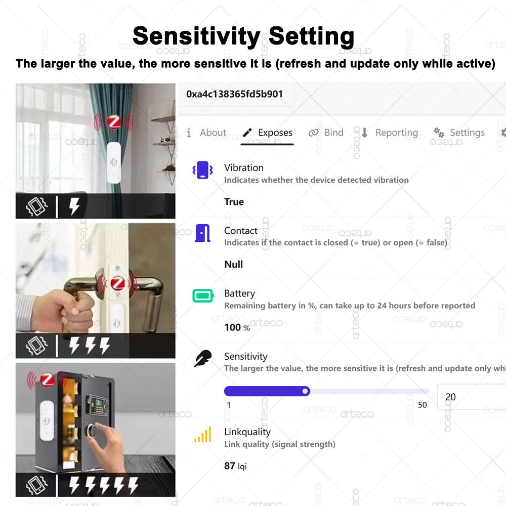 Sensor de vibración inteligent - Smart Home News reseña y precio