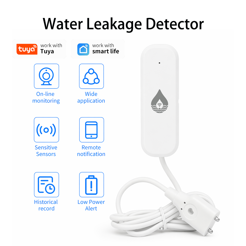 Sensor de Alarma de Fugas de A - Wifi Water Leak Detector reseña y precio