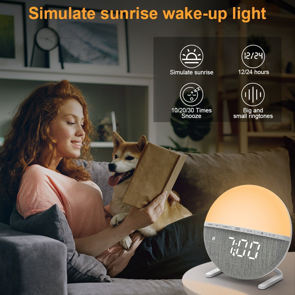 Reloj despertador con luz LED, - Smart Home Simulation reseña y precio