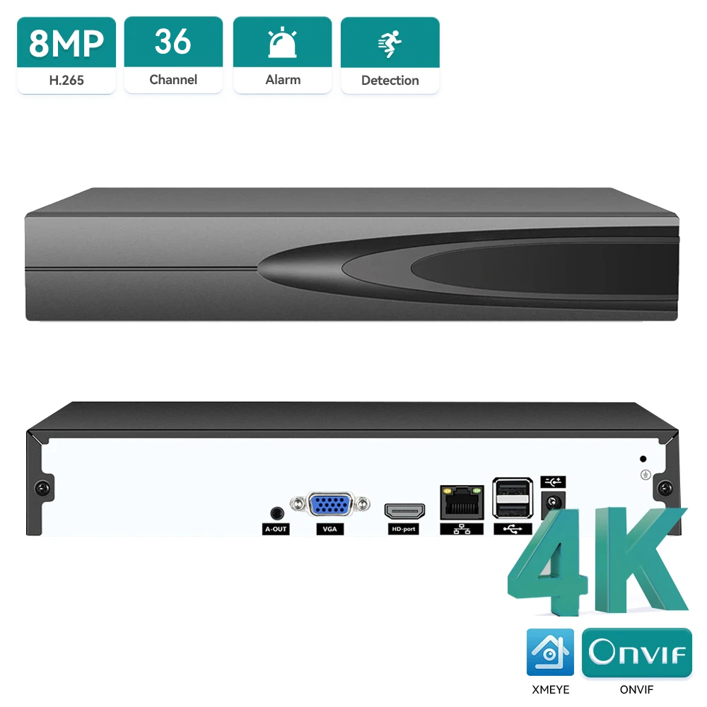 NVR CCTV 4K ONVIF de 36/16/10  - Smart Home Security System reseña y precio