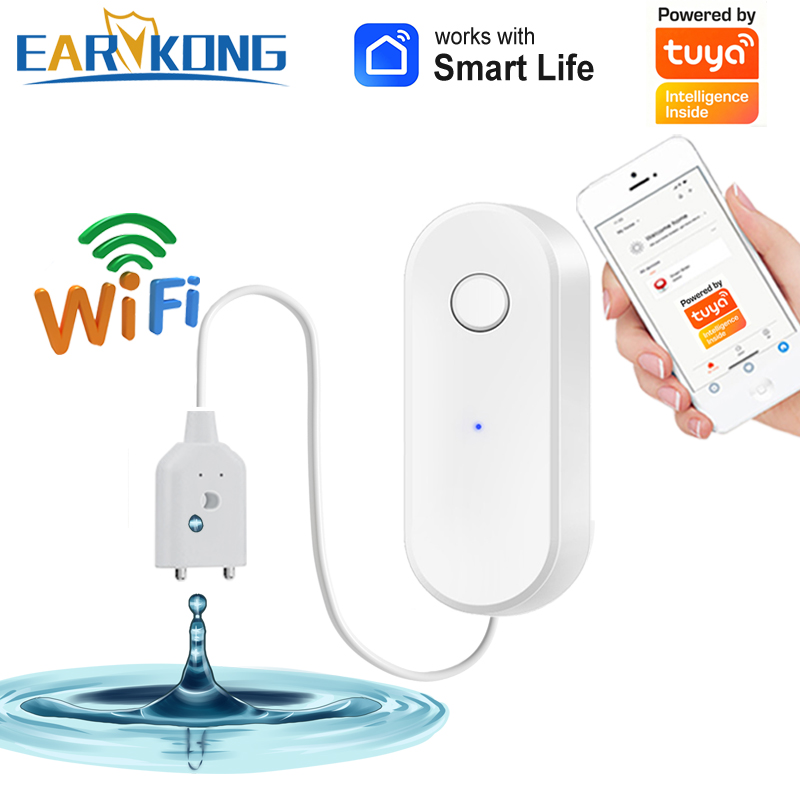 Tuya-Sensor inteligente de fug - Wifi Water Leak Detector reseña y precio